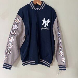 Yankees GIII Genuine Merchandise World Series Jacket 26 Patches Large NWT Navy